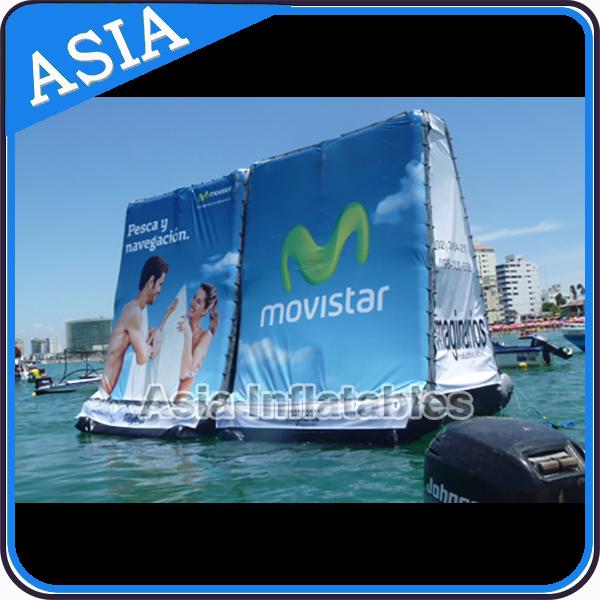 Water Billboard / outdoor Inflatable Advertising Billboard , Floating
