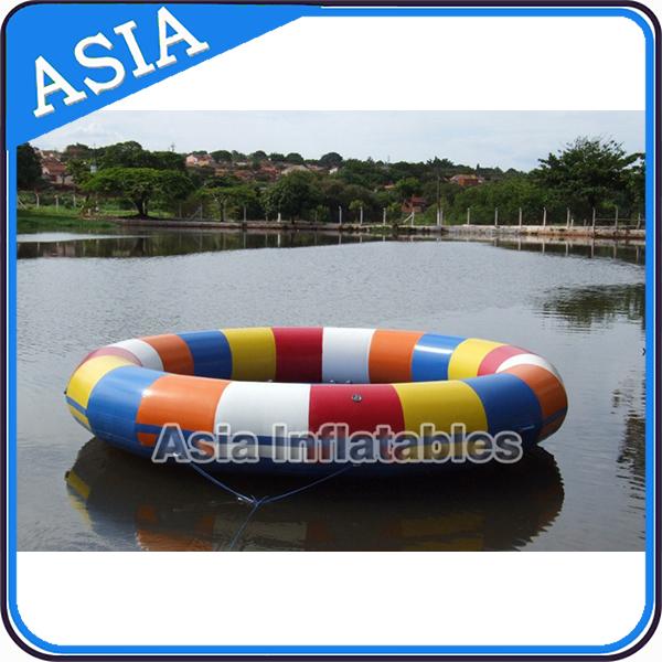 Waterproof 10 Person Round / Disc Inflatable Disco Boat Hot Welding