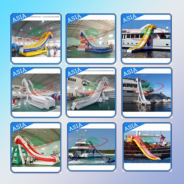 inflatable water slides for boats