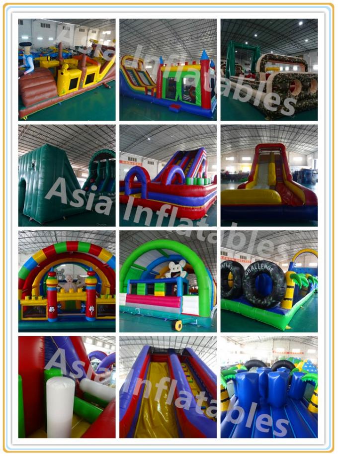 Race Wipeout Course Inflatable Tunnel , Rental 5k Inflatable Obstacle Course