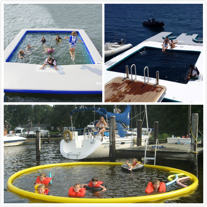 Customized Round Protective Inflatable Floating Boat Pool