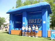 Blue Brita Inflatable Booth For Display , Advertising Inflatables Display Booth