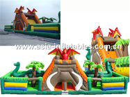 Giant Inflatable Fairground In Caribbean Pirate Ship Design For Kids Amusement Park