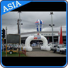 2 Legs Inflatable Archway In White Color With Removable Banner For Car Show