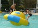 Adult Inflatable floating Saturn with strong handles and rings for water games