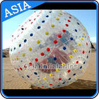 1.0mmTPU Inflatable Clear Zorb Hydro Ball , Color Dots Hydro Ball