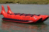 Commercial Island Hopper Red Shark Water Banana Boat 10 Passenger Side by Side for Sales