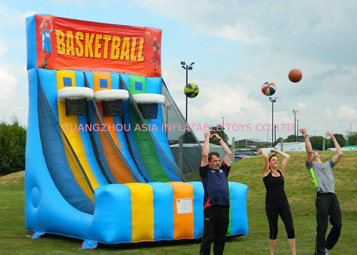 Enviromental Inflatable Basketball Hoop With Basketball Shooter Games