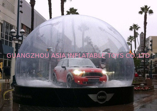 Huge Clear Christmas Snow Globe / Bubble Tent Product Show Case for Auto Display