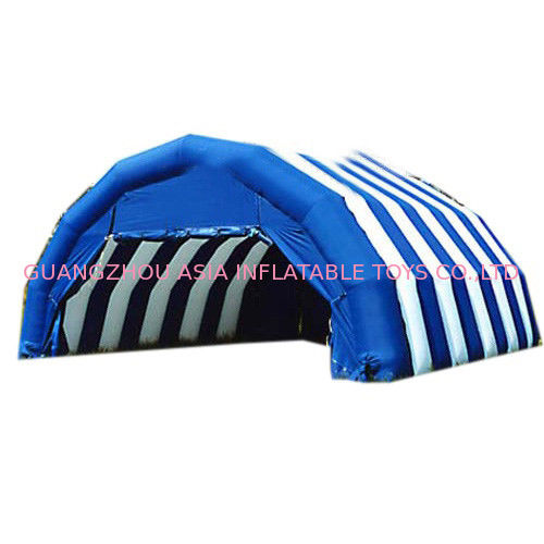 Blue And White Double Layer Outdoor Camping Inflatable Tents For Sale