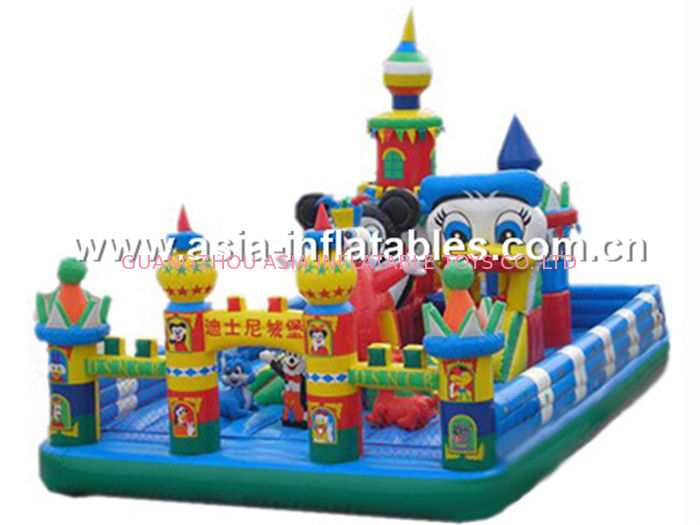 Inflatable Amusement Fun City, Inflatable Fairground For Chilren