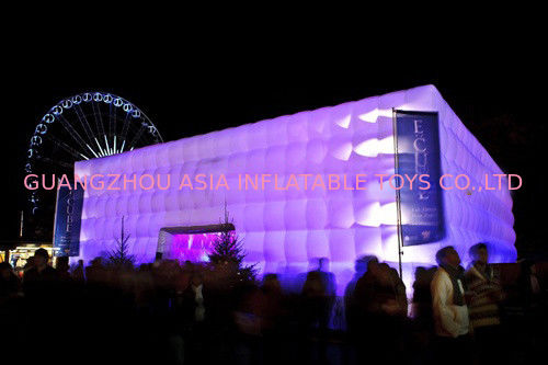 inflatable Concert Hall made with blow up cubic tent