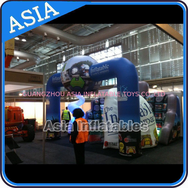 Square Inflatable Archway With Ball Middle For Advertising