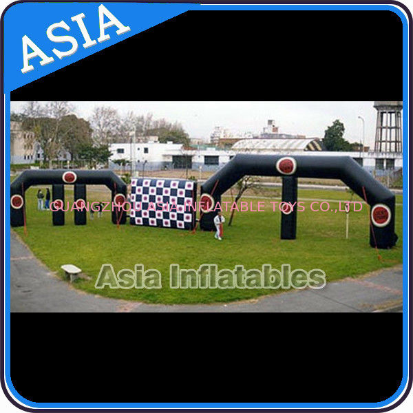 PVC tarpaulin inflatable double door entrance for advertising