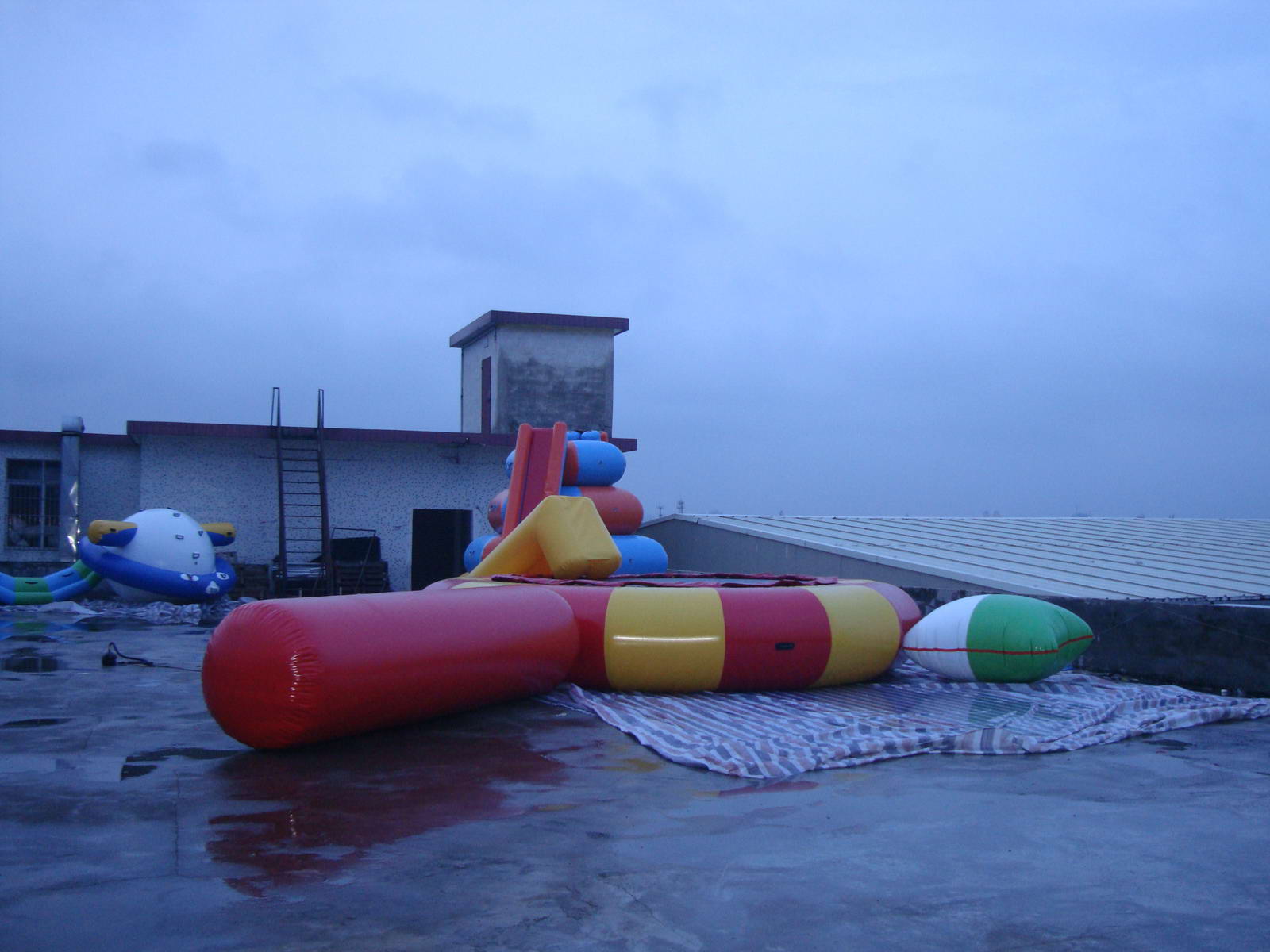 inflatable on water