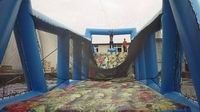 Children Crazy Zip Line Inflatable Obstacle For Event Rental and Party Hire Games