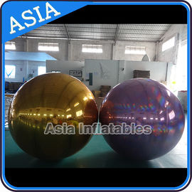 Inflatable Helium Advertising Mirror Balloon / Giant Inflatable Mirror Ball Ground