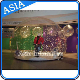 Waterproof Inflatable Snow Globe For Advertisement With Fake Snow