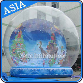 Waterproof Inflatable Snow Globe For Advertisement With Fake Snow