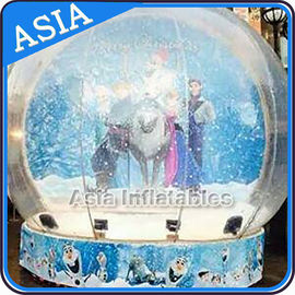 CE Approval X - Mas Christmas Inflatable Snow Globe For Photo Taking