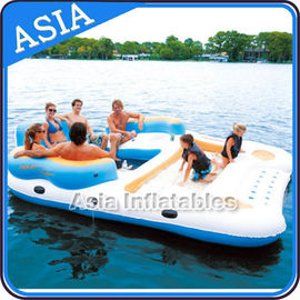 0.9mm Durable PVC Tarpaulin Inflatable Island Floating Lounge