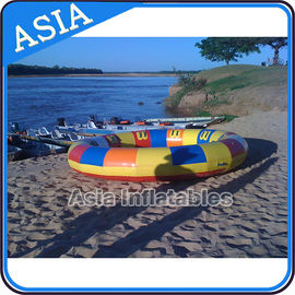 Waterproof 10 Person Round / Disc Inflatable Disco Boat Hot Welding With Blowers