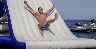 Durability Inflatable Water Slide For Kids , Non-Rotting Yacht Slide