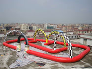 Commercial Giant Inflatables Racing Track For Leisure Activities