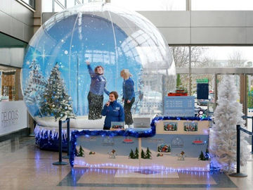 Fantasy Inflatable Christmas Snow Globe / Bubble Tent for Sale