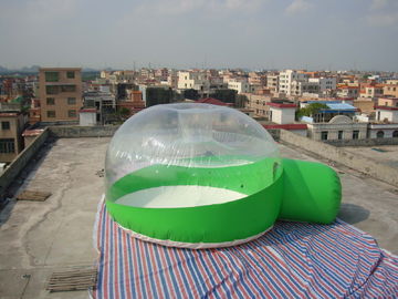 Half Transparent Inflatable Dome Tent / Bubble Tent For Lawn Camping