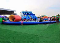 Large Inflatable Water Park Equipment With 25m Diameter Swimming Pool