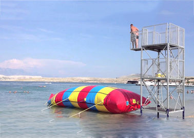 Inflatable Water Pillow , Inflatable Rainbow Water Blob For Water Sports