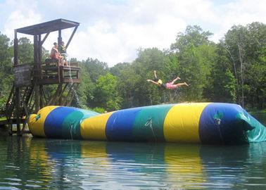 Floating Inflatable Water Trampolines , Lake Inflatable Water Blob