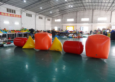 Triangle ,  Cube Shape and Cylinder shape of Inflatable Buoy On Sale For Water Games