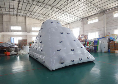 Inflatable iceberg with factory Kids size climbing mountaion for water game