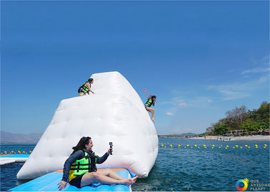 14′ Inflatable Climbable Iceberg For Summary Holiday , Inflatable Water Games