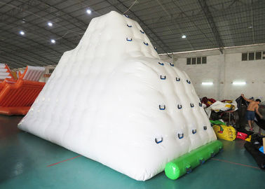 White Inflatable Water Sports , 3 Sides Inflatable Iceberg For Water Sport