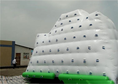 White Inflatable Water Sports , 3 Sides Inflatable Iceberg For Water Sport