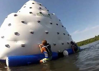 Crazy Inflatable Water Climbing Iceberg , Inflatable Aqua Iceberg For Water Games