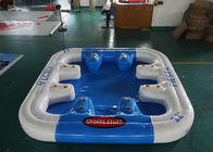 6 Person Floating Island , Inflatable Island Rafts For River and Ocean