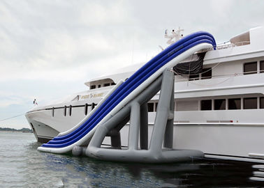 Commercial Grade Inflatable Water Slide ,  Inflatable Yacht Ship Slide For Water Sport