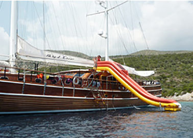 Huge Inflatable Water Slide , Inflatable Cruiser Slide For Yacht games