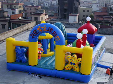 Children Giant Inflatable Theme Park / Outdoor Blow Up Playground