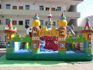 Children Giant Inflatable Theme Park / Outdoor Blow Up Playground