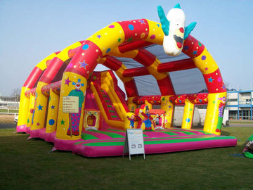 Children Giant Inflatable Theme Park / Outdoor Blow Up Playground