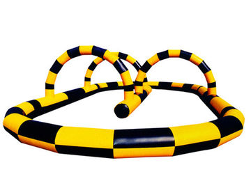 Inflatable Amusement Park Playing Center Race Track With 0.55mm Pvc Tarpaulin