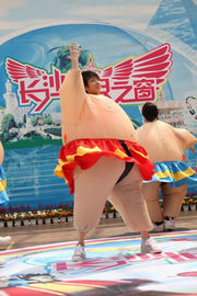 Sumo Wresting Inflatable Amusement Park , Inflatable Carnival Games