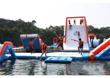 Commercial Inflatable Water Park For Amusement Resort Flame Resistance