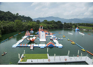 Commercial Inflatable Water Park For Amusement Resort Flame Resistance