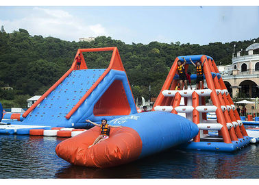 0.6 - 0.9mm PVC Inflatable Floating Water Park With Printing Logo